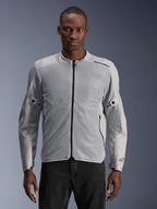 Alpinestars C-1 Air Jacket, Men's Urban Motorcycle Jacket, Silver and Gray, featuring large tech mesh panels for maximum airflow, CE Certified Class A with Nucleon Flex Plus armor, Tech-Air Ready, lightweight ventilated design for city riding