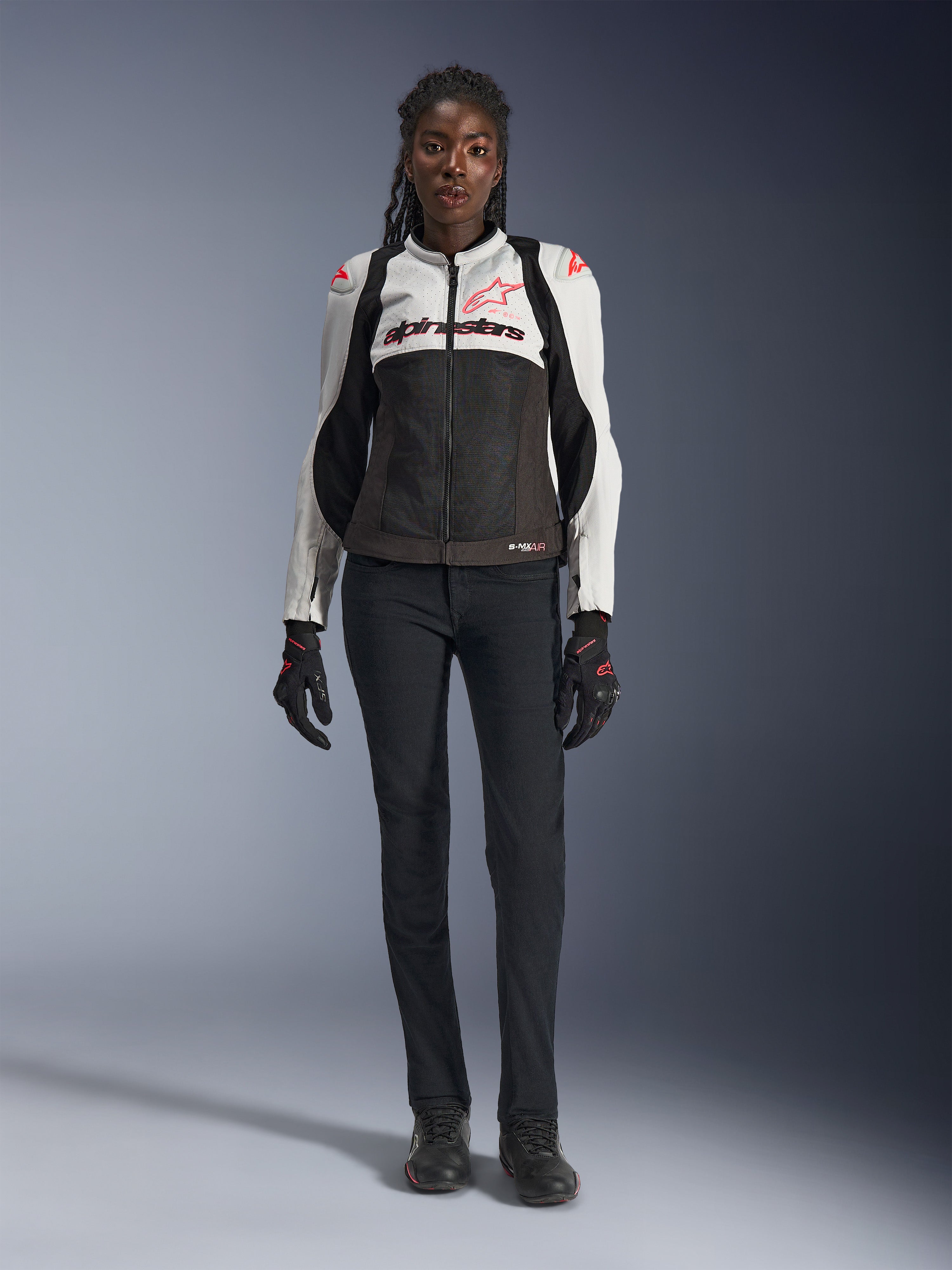 Stella SMX Air - Gray Motorcycle Jacket | Alpinestars®