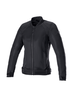 Alpinestars Veste Air Eloise V2, blouson de moto ventilé pour femme, noir, maille respirante pour conduite urbaine, compatible Tech-Air 5