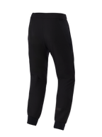 Alpinestars Aeroshell Airflow Pants, Motorcycle Pants, Black, back view featuring a lightweight stretch softshell chassis, integrated 2D mesh panels for breathability, laser-perforated calf zones, and a subtle Astars logo on the lower leg.