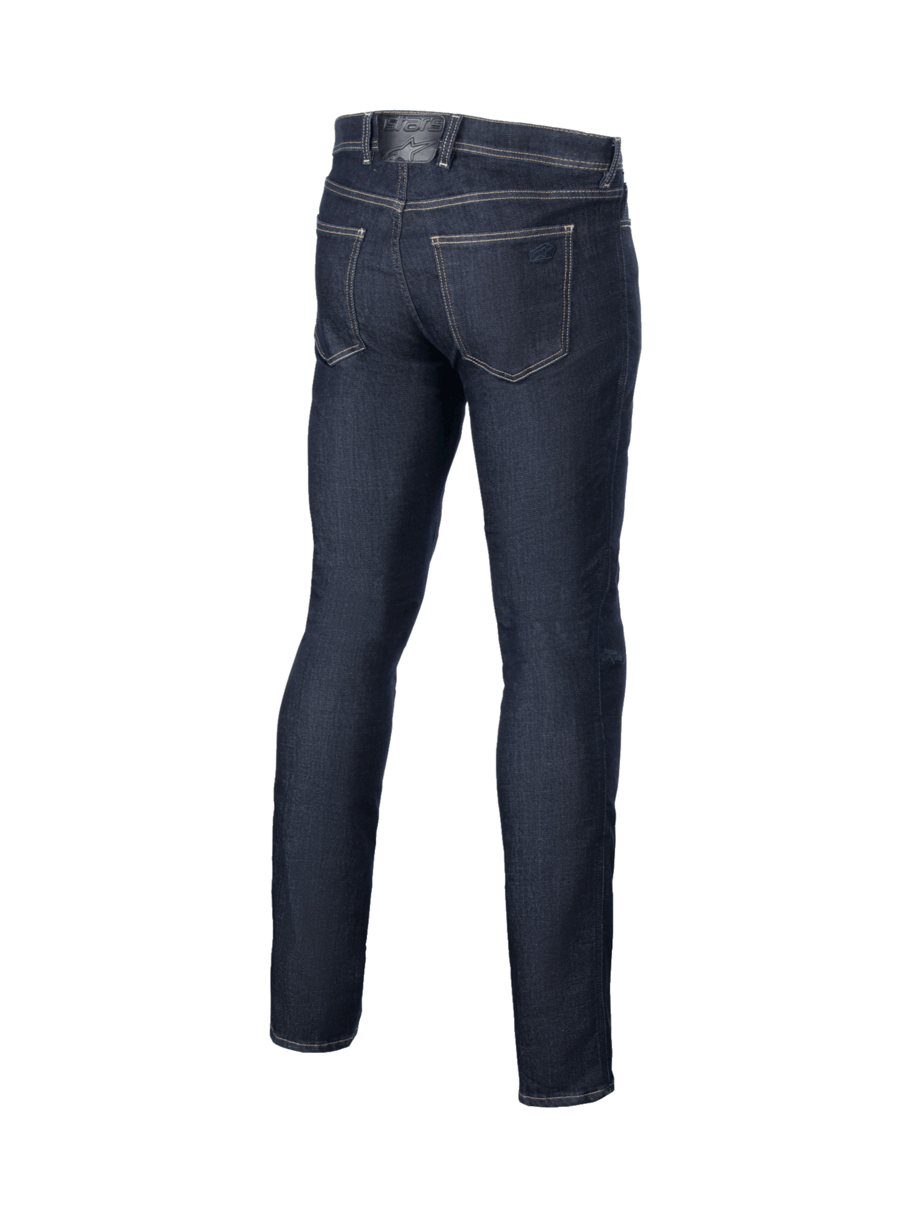 Alpinestars Pantalon Denim Stretch Cult-8, jeans de moto urbain pour homme, bleu, denim extensible, vue de dos
