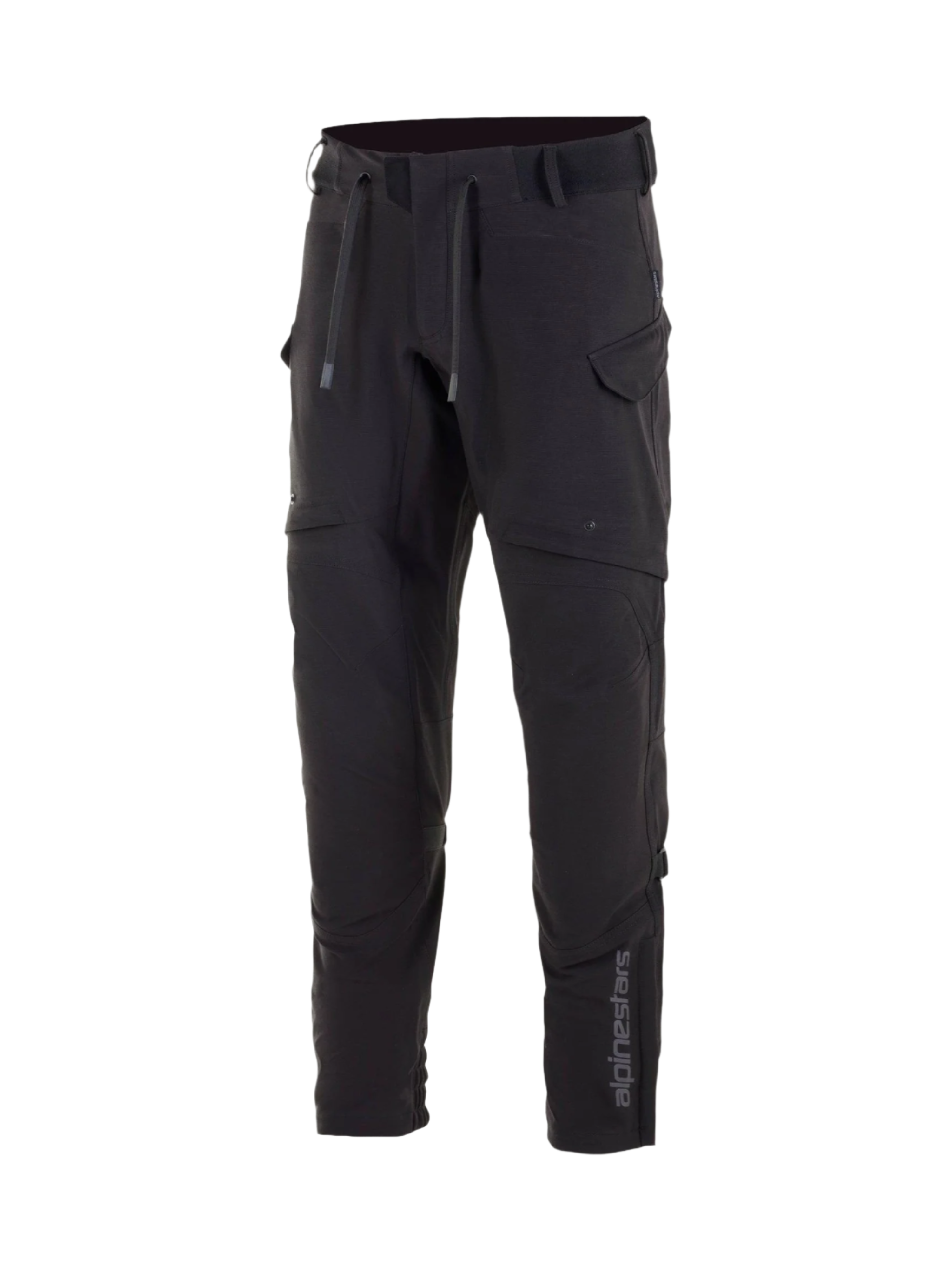 Alpinestars pantalon imperméable Juggernaut, pantalon de moto urbain noir pour homme, softshell imperméable avec protections genoux Nucleon Flex Plus.