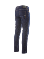 Alpinestars Pantalon Denim Radium, jean de moto pour homme, bleu foncé, denim Cordura extensible, coupe standard, vue de dos.