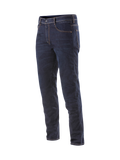 Pantalon Denim Radium Alpinestars, jean de moto pour homme bleu foncé, Cordura stretch avec protections Bio-Flex.