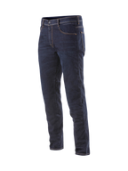 Pantalon Denim Radium Alpinestars, jean de moto pour homme bleu foncé, Cordura stretch avec protections Bio-Flex.