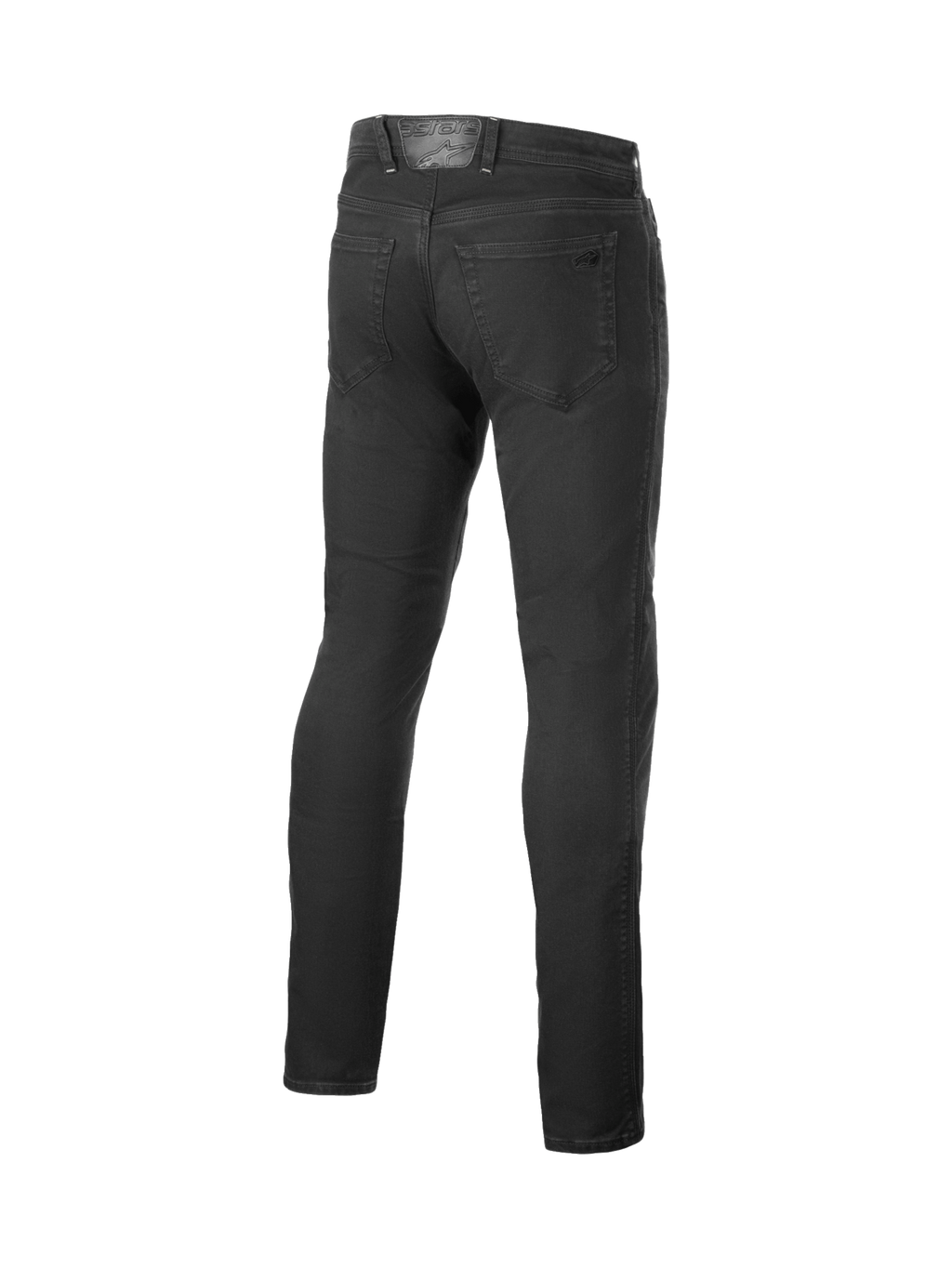 Alpinestars Pantalon Denim Copper V3, jean de moto urbain pour homme, noir, coupe droite, vue de dos