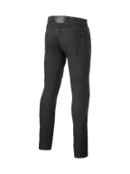 Alpinestars Pantalon Denim Copper V3, jean de moto urbain pour homme, noir, coupe droite, vue de dos