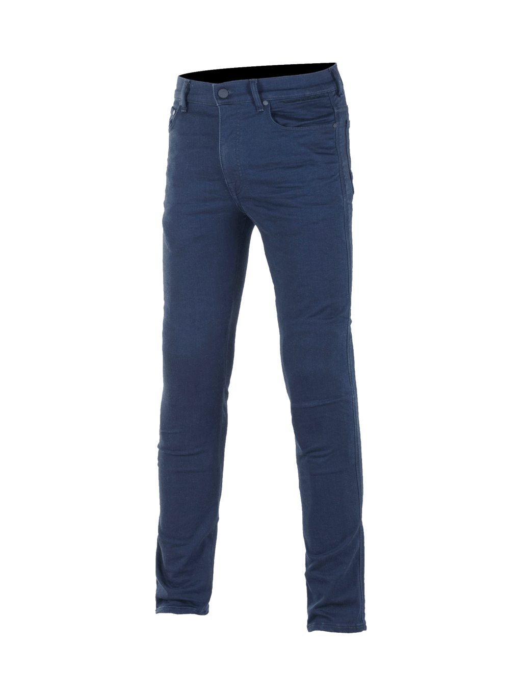 Alpinestars Denim Technique Stretch Cerium, pantalon de moto pour homme à coupe ajustée, bleu, denim avec protections Nucleon Plus, certifié CE