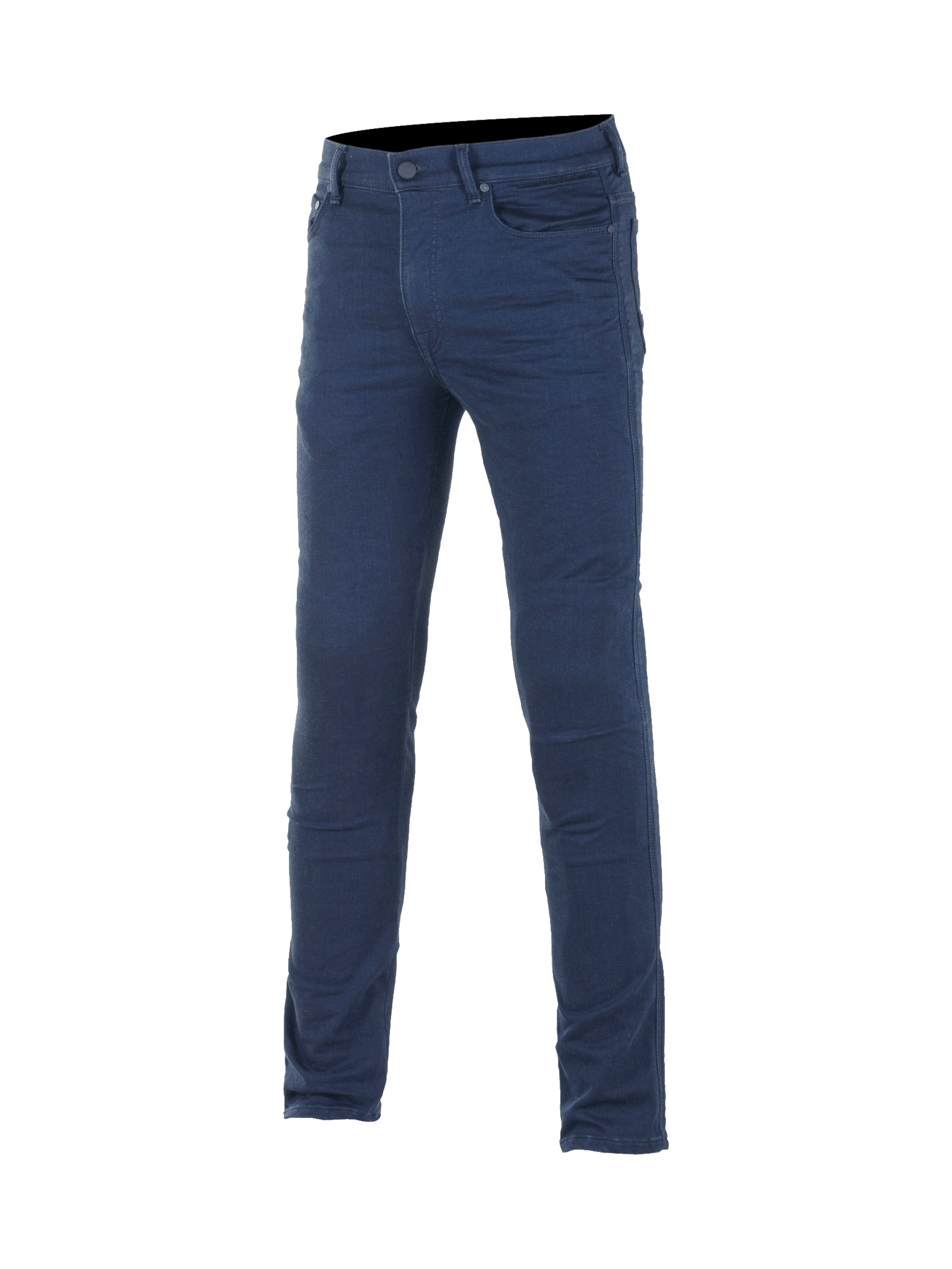 Alpinestars Cerium Tech Stretch Riding Denim, Men's Slim Fit Motorcycle Pants, Rinse Blue, CE Certified Nucleon Plus protection.