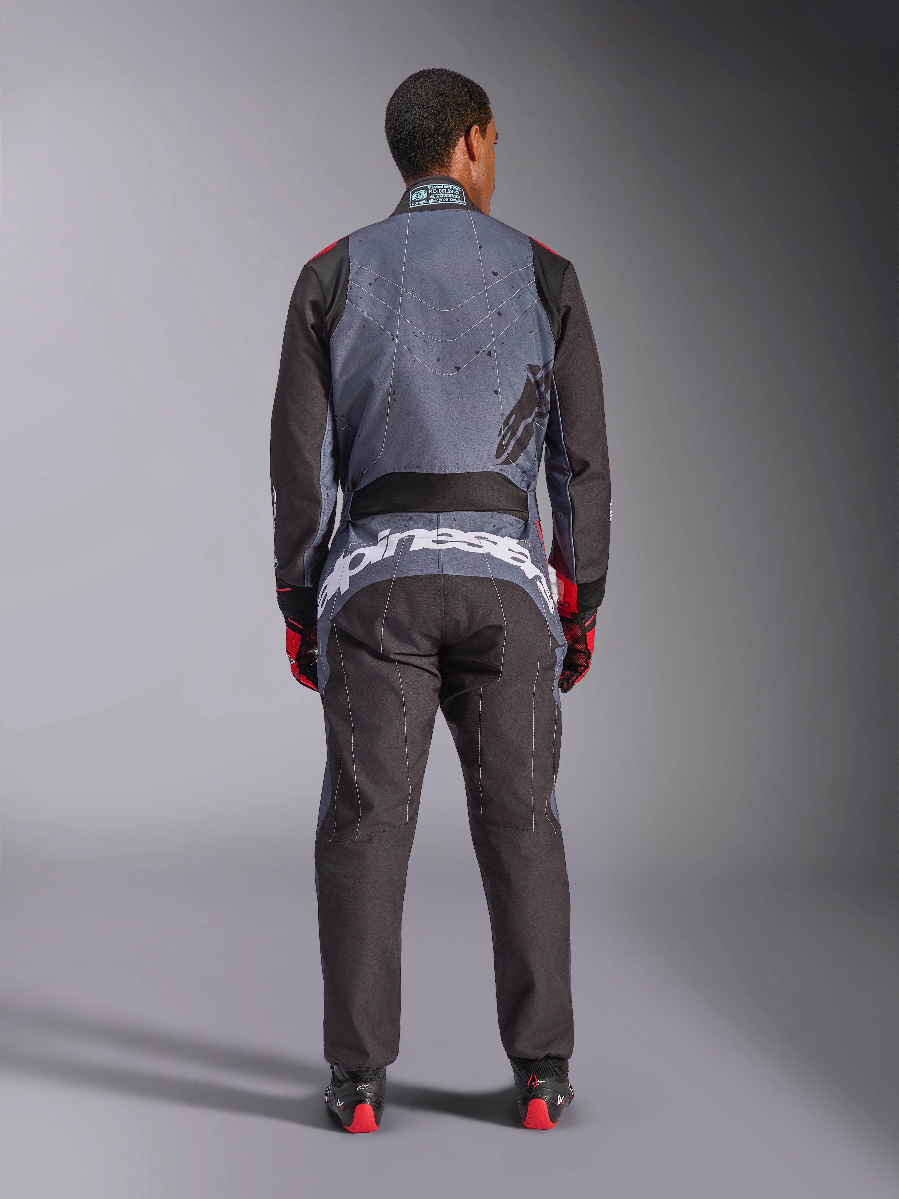 KMX-9 V3 Graphic 6 - Gray Karting Suit | Alpinestars®