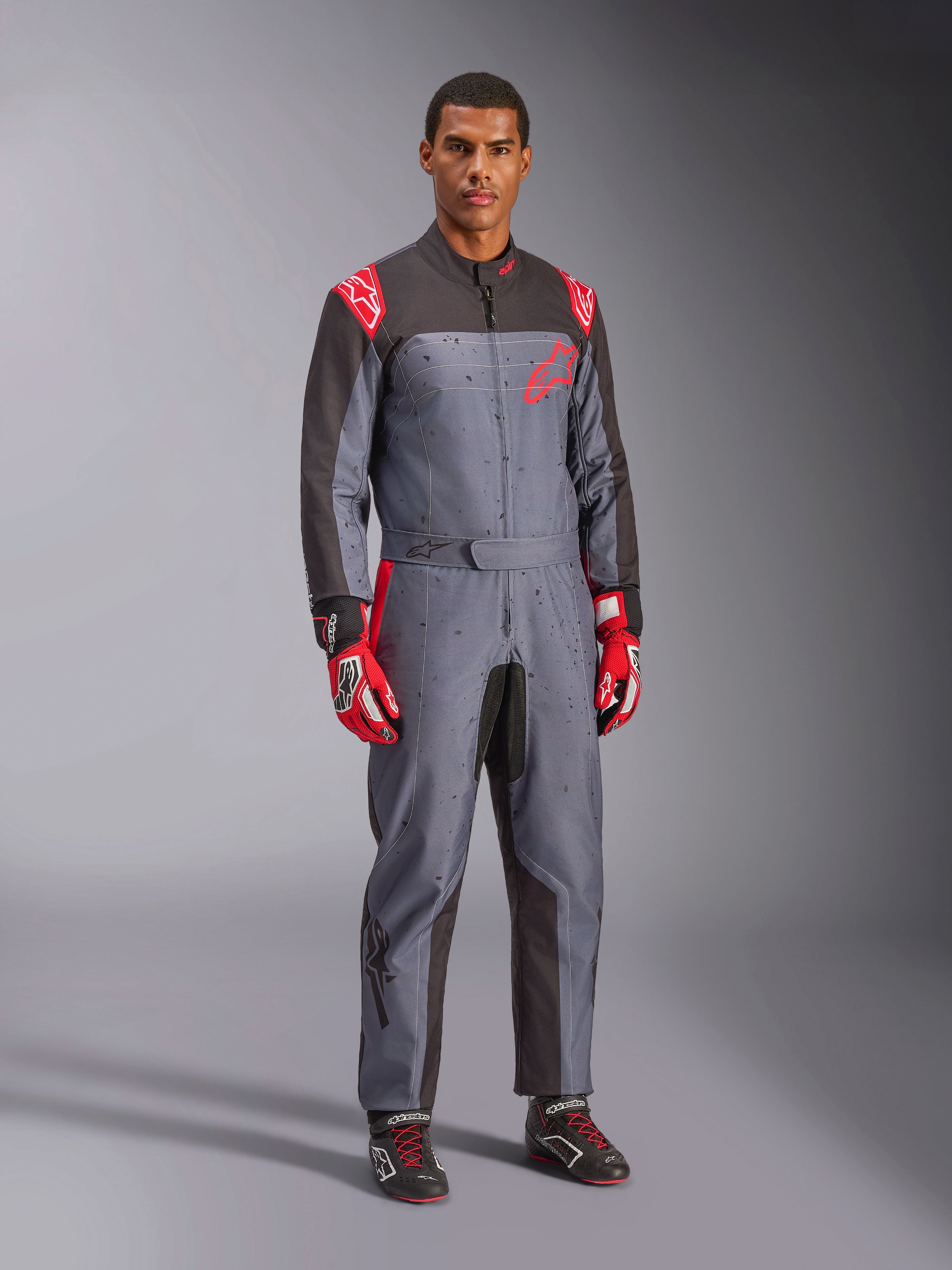 KMX-9 V3 Graphic 6 - Gray Karting Suit | Alpinestars® KMX-9 V3 Graphic 6 - Gray Karting Suit | Alpinestars®