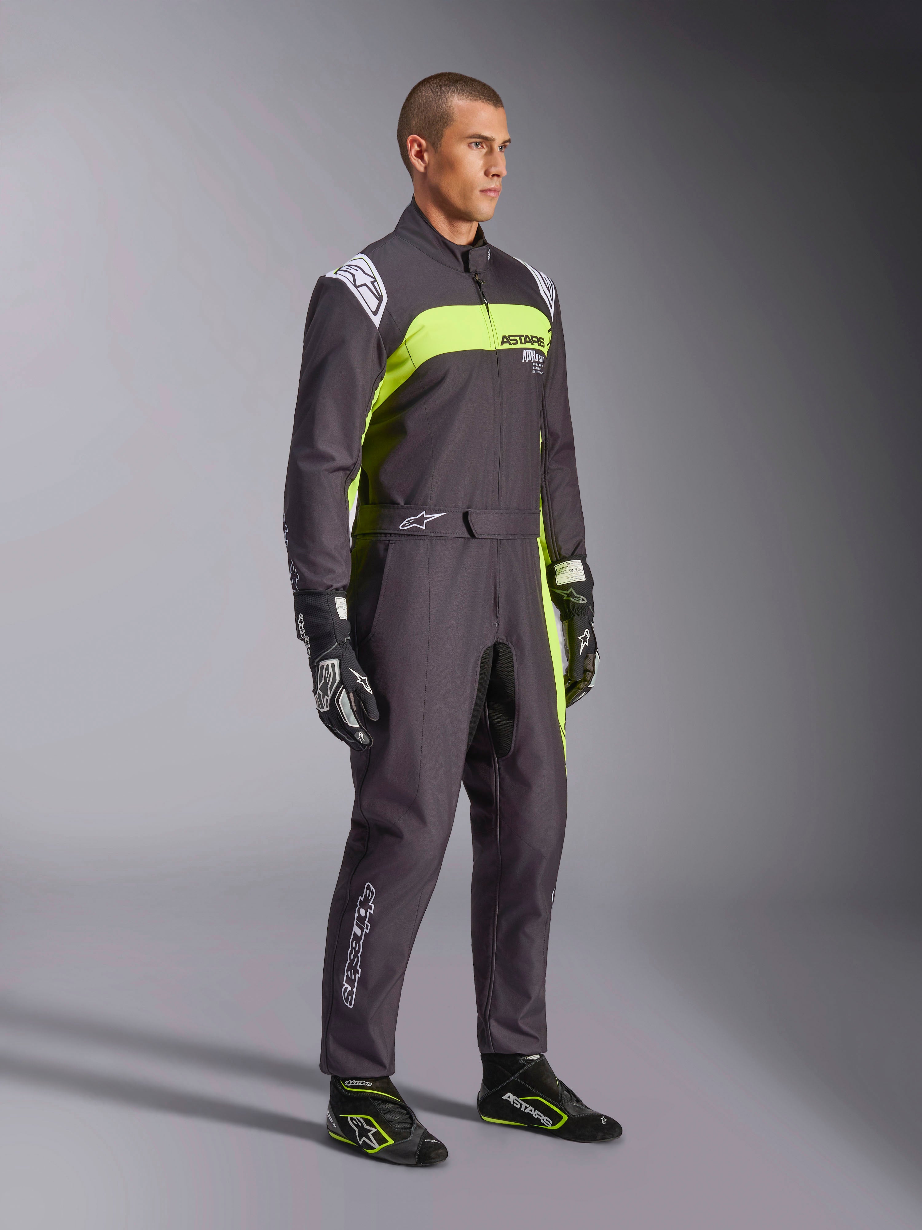 KMX-9 V3 Graphic 3 - Combinaison Karting Noir Jaune | Alpinestars®