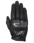Alpinestars Stella SMX-2 Air Carbon V2, gants de moto pour femme, noirs, protection des articulations en fibre de carbone, construction en mesh 3D, design ventilé pour la conduite estivale