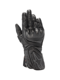 Alpinestars Stella SP-8 V3, gants de moto femme, noirs, en cuir avec protection rigide et manchette longue, certifiés CE