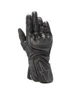Alpinestars Stella SP-8 V3, gants de moto femme, noirs, en cuir avec protection rigide et manchette longue, certifiés CE