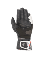 Alpinestars Stella SP-8 V3, gants de moto pour femme, noirs et blancs, cuir avec paume renforcée, certifiés CE