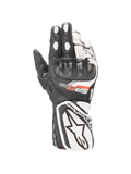 Alpinestars Stella SP-8 V3, gants de moto racing pour femme, noirs et blancs, cuir avec protection certifiée CE