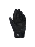 Gants imperméables Alpinestars SP X Z, gants de moto, noirs, vue de la paume montrant la construction en cuir, rembourrage renforcé et slider de paume pour la résistance à l'abrasion