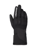 Gants Alpinestars WT-1 Drystar Insulated, gants de moto, noirs, construction en textile avec protection intégrée des articulations, marquage Alpinestars blanc sur l'index, manchette longue, équipement de moto imperméable et thermique pour la route et l'aventure