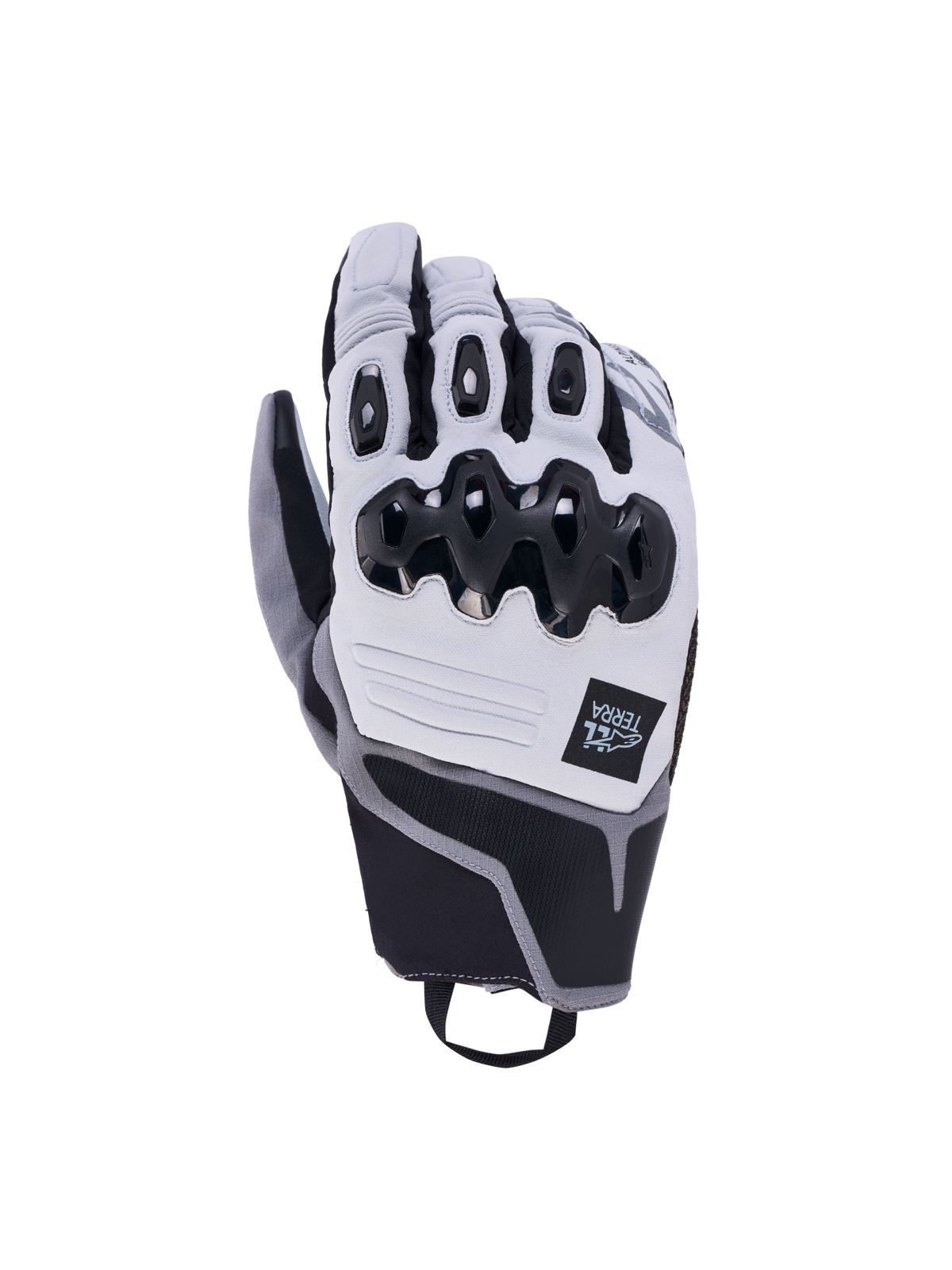 Alpinestars Harok Pro Drystar Gants de moto aventure, gris glace et gris foncé, imperméables et respirants avec protection des phalanges