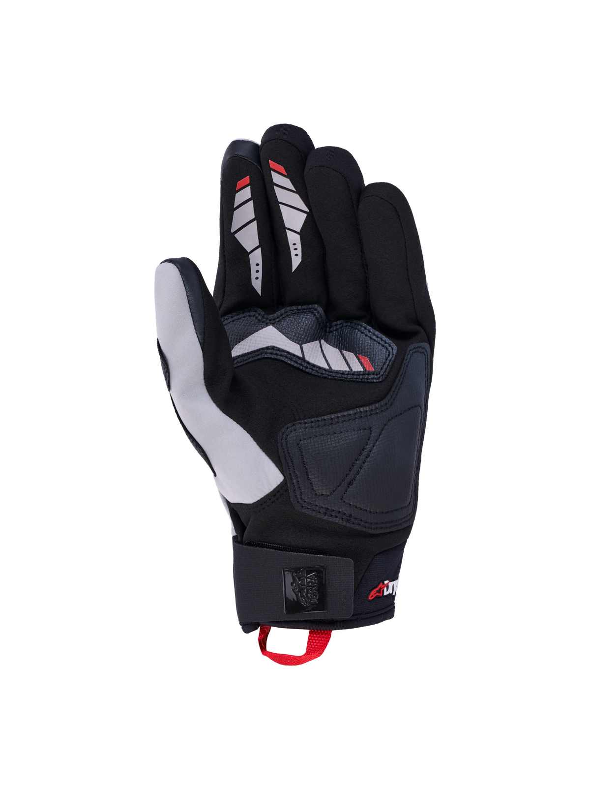 Alpinestars Maxdura Drystar, gants de moto tout-terrain, gris et noirs, étanches avec paume en suède et protection TPR