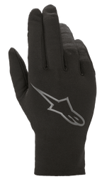 Sous-gant Alpinestars Range 2 In One GORE-TEX, doublure thermique en polaire amovible, noir avec logo Astars gris sur le dos de la main, accessoire de gant de moto multi-saison
