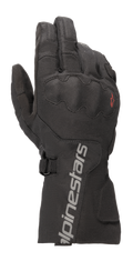 Alpinestars WR-X GORE-TEX Gloves, Motorcycle Touring Gloves, Black, featuring a long cuff with grey Alpinestars branding, covered SP Lite knuckle protection, and a durable ripstop textile construction.
