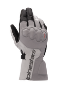 Alpinestars WR-X GORE-TEX, gants de moto touring, gris foncé et gris givré avec noir, manchette longue, protection des articulations recouverte, imperméables et isolés pour la conduite hivernale