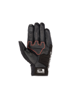 Gants Honda SMX Z Drystar® d'Alpinestars, gants de moto imperméables noirs et rouge vif en cuir avec paume renforcée