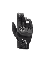 Alpinestars SMX Z Drystar®, gants de moto noirs pour homme, imperméables avec protection rigide et manchette courte en cuir.