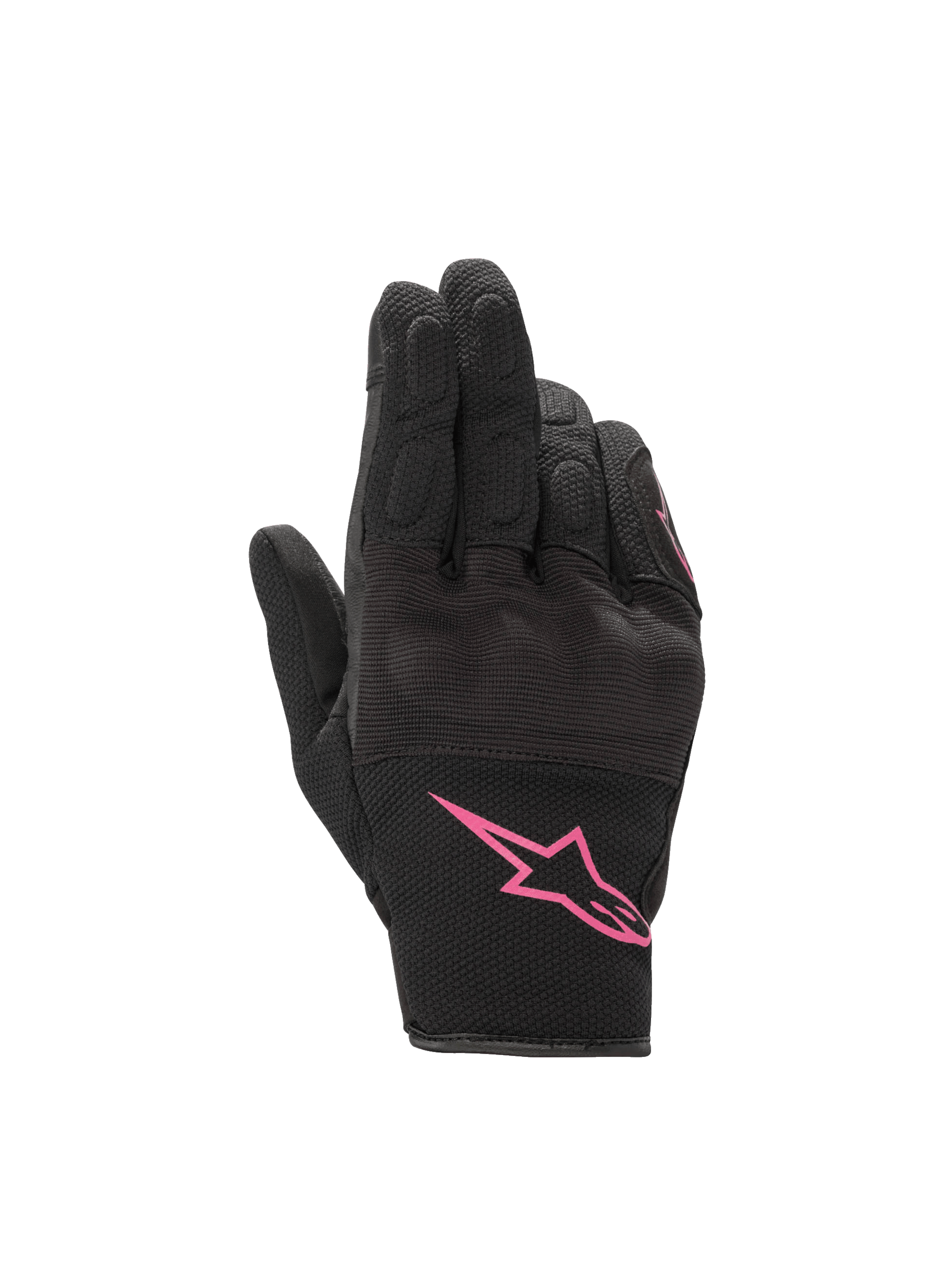 Alpinestars Stella S-Max Drystar, gants de moto imperméables pour femme, noirs et fuchsia, avec protection des articulations, certifiés CE