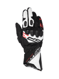 Alpinestars SP-3, gants racing à manchette longue, noirs, blancs et rouges, certifiés CE, cuir avec protection articulaire