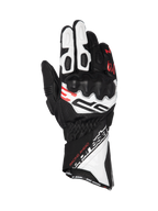 Alpinestars SP-3, gants racing à manchette longue, noirs, blancs et rouges, certifiés CE, cuir avec protection articulaire