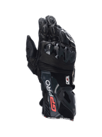 Gants Alpinestars GP Pro R4, gants de moto racing pour homme en cuir noir, protections DFS aux articulations et manchette.