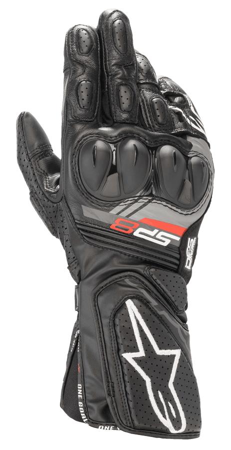 Gants Moto Alpinestars SP-8 V3 En Cuir - Respirants Avec Coque - Radar