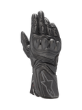 Alpinestars SP-8 V3, gants de moto racing pour homme, noirs, en cuir avec protection des articulations double densité.
