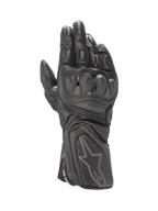 Alpinestars SP-8 V3, gants de moto racing pour homme, noirs, en cuir avec protection des articulations double densité.