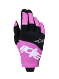 Alpinestars 2026 Techstar Gloves, Motocross Gloves, Black and Purple, backhand view featuring white Astar logo and branding, stretch micro ripstop construction, performance off-road hand protection
