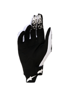 Alpinestars Techstar 2027, gants de motocross pour homme, noirs et blancs, dotés d'une paume en suède synthétique durable pour un contrôle optimal en tout-terrain