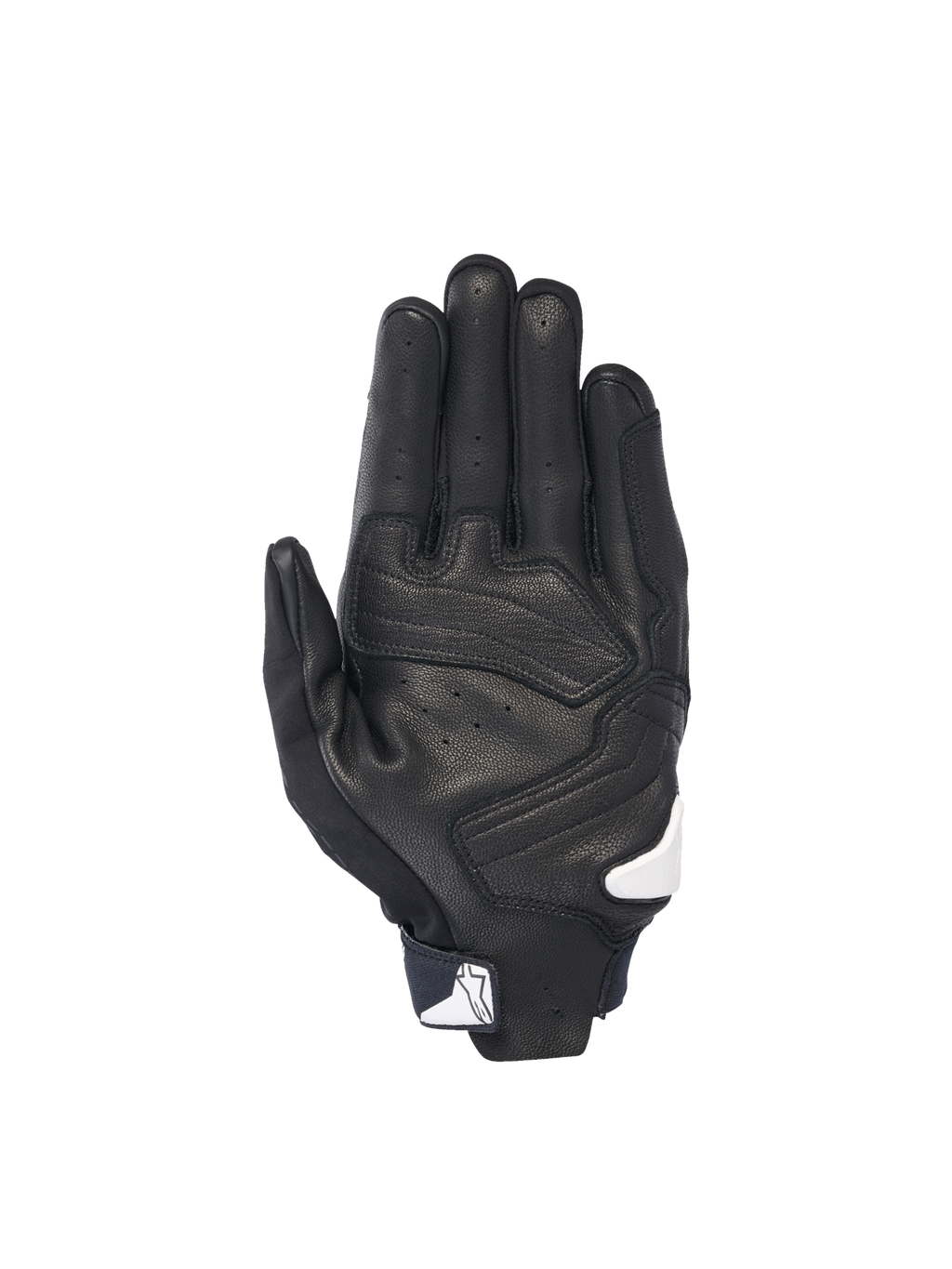 Alpinestars SP X 7, gants de moto sport pour homme, noirs et blancs, paume en cuir perforé avec slider de protection en TPR.
