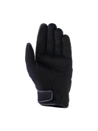 Gants Alpinestars Ignite, gants de moto urbains, noir, vue côté paume présentant des renforts de paume en daim synthétique, des inserts en mesh respirant et une fermeture de manchette courte auto-agrippante