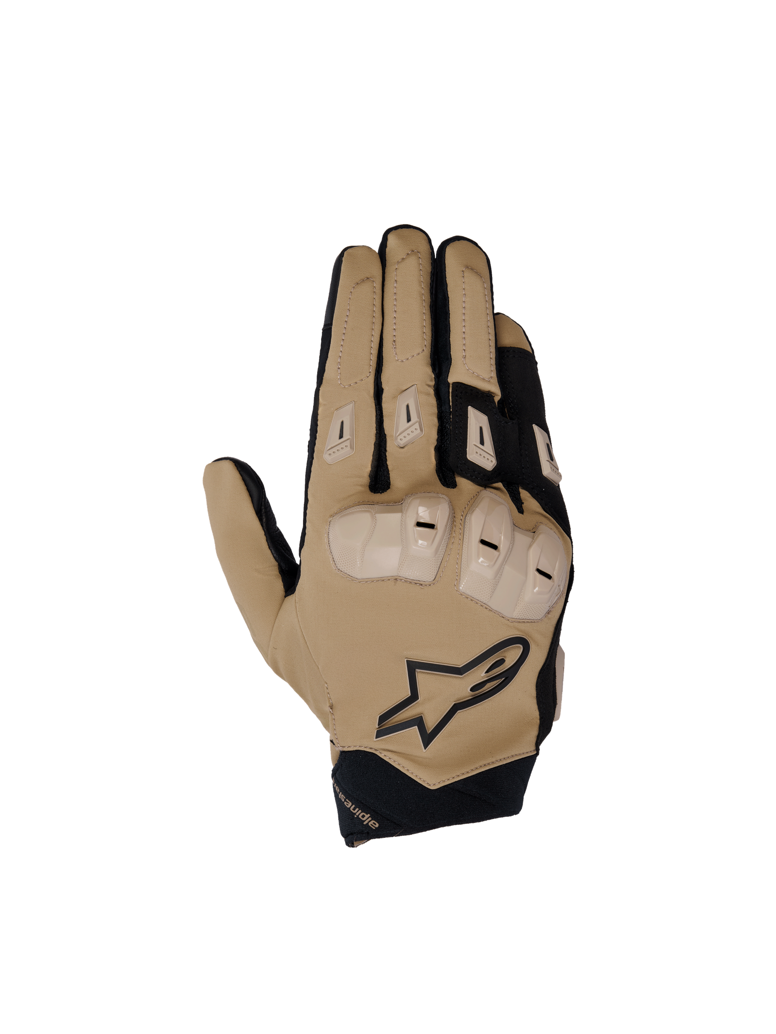 Alpinestars Gants SP X 3, gants de moto racing pour homme, brun kaki et noir, avec protection des articulations en TPU