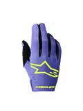 Alpinestars Radar 2026, gants de motocross pour homme, pourpres et jaune fluo, construction stretch légère