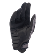 Gants Alpinestars Techdura, gants de motocross et d'enduro, Falcon Brown, vue de la paume présentant une construction en suédine synthétique, un rembourrage renforcé pour l'adhérence et une fermeture de manchette réglable à boucles et crochets