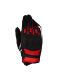 Gants Alpinestars Techdura, gants de moto tout-terrain pour enduro et trail, noirs et rouges, dotés d'une protection des jointures viscoélastique et d'inserts TPR
