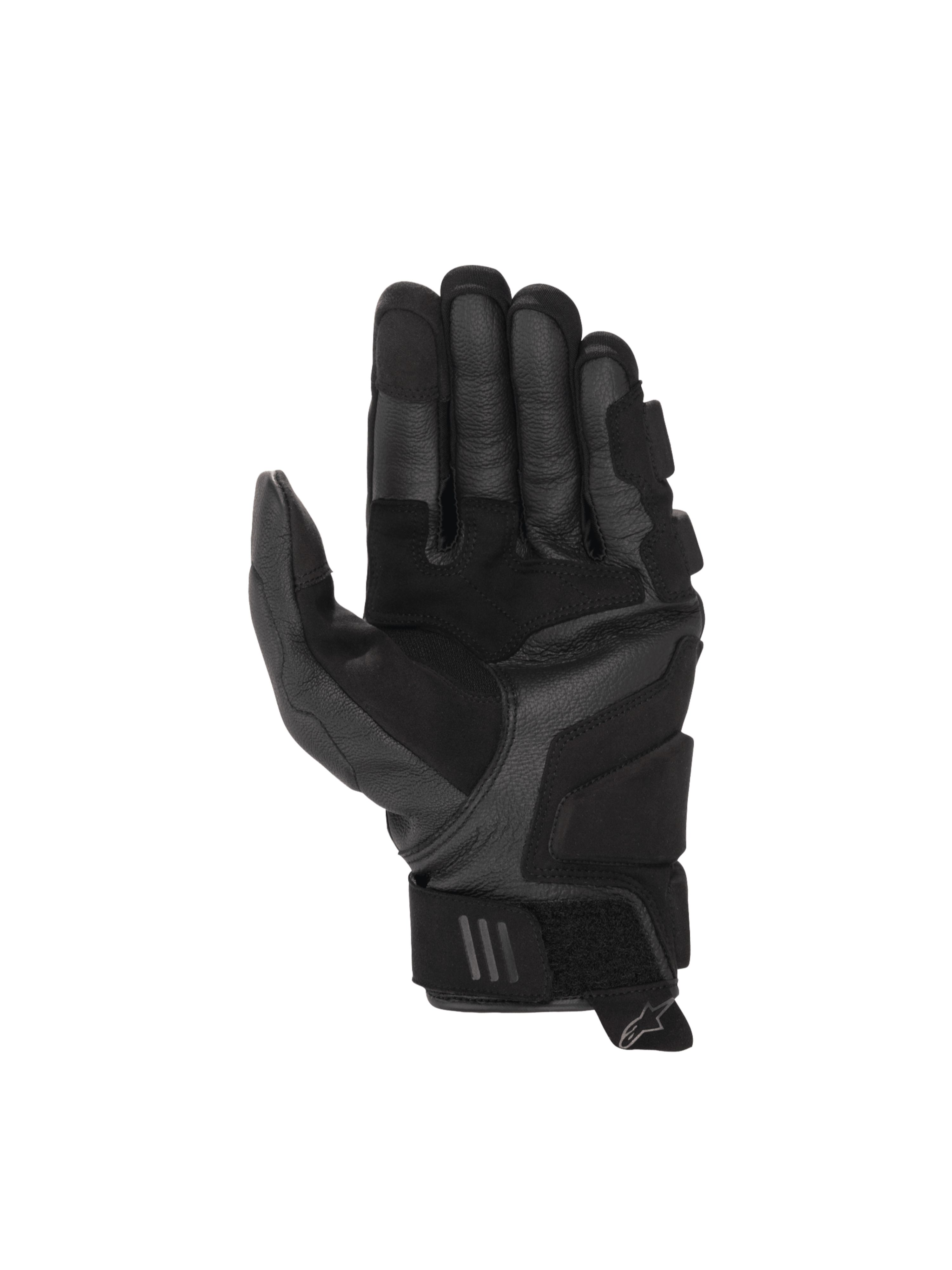 Gants en cuir Air Phenom Alpinestars, gants de moto noirs pour homme, paume en cuir de chèvre perforé avec zones renforcées