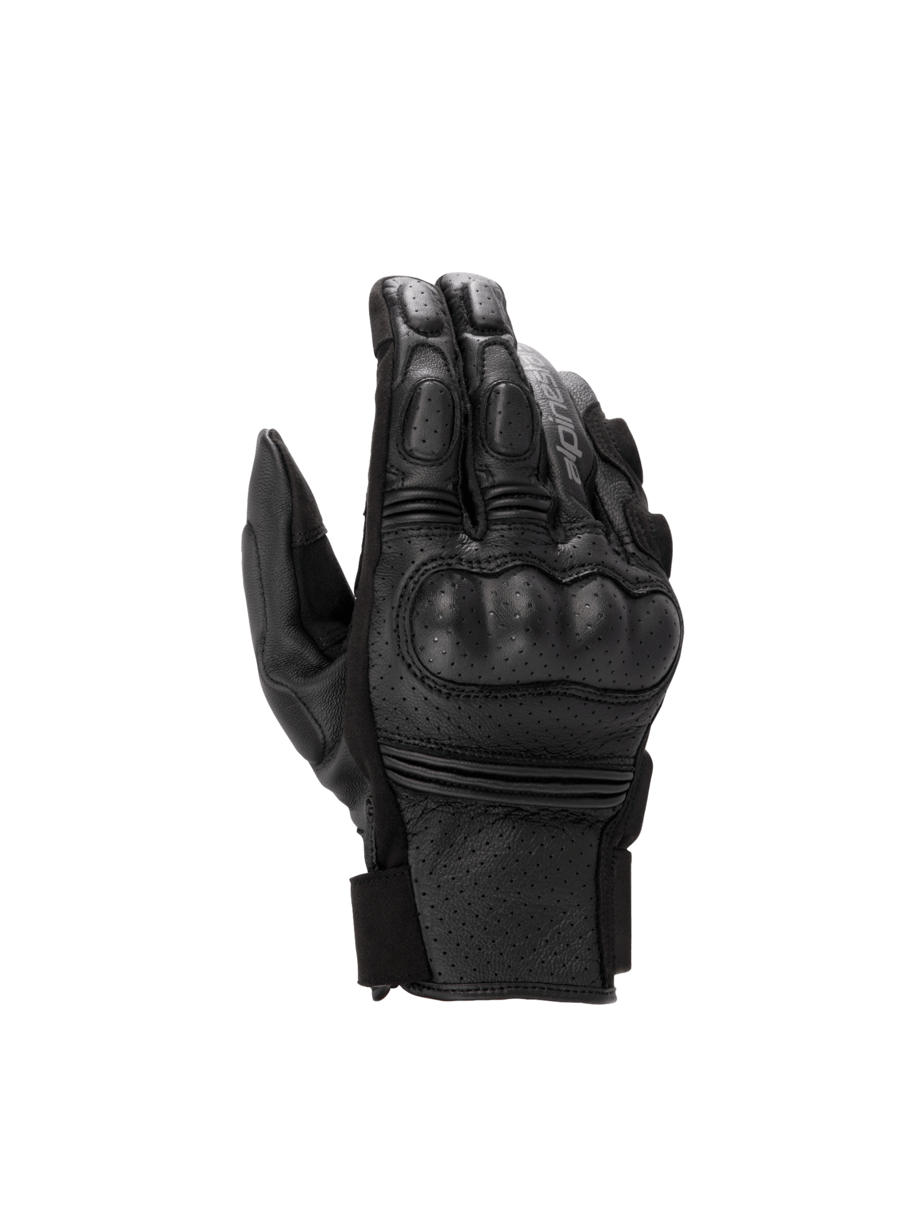Alpinestars Phenom Air, gants de moto sport pour homme, noirs, en cuir perforé avec protection rigide des articulations