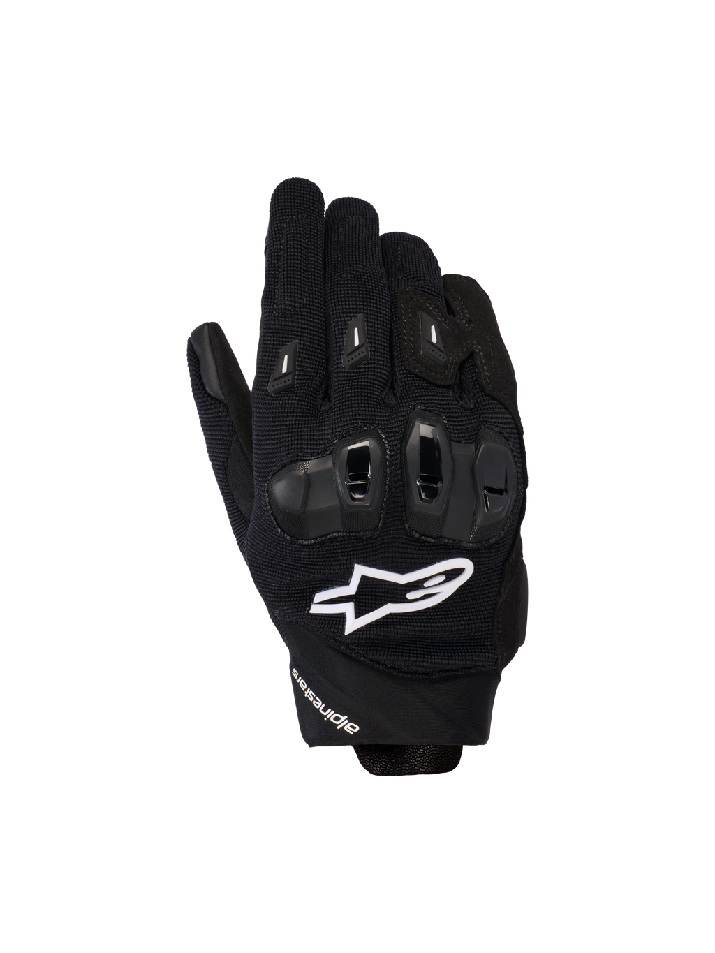 Gants Alpinestars Stella SP X 3, gants de moto racing pour femme, noirs avec logo blanc, avec tissu en maille texturée et protection des articulations en TPU, équipement de route haute performance d'inspiration sportive