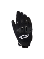 Gants Alpinestars Stella SP X 3, gants de moto racing pour femme, noirs avec logo blanc, avec tissu en maille texturée et protection des articulations en TPU, équipement de route haute performance d'inspiration sportive