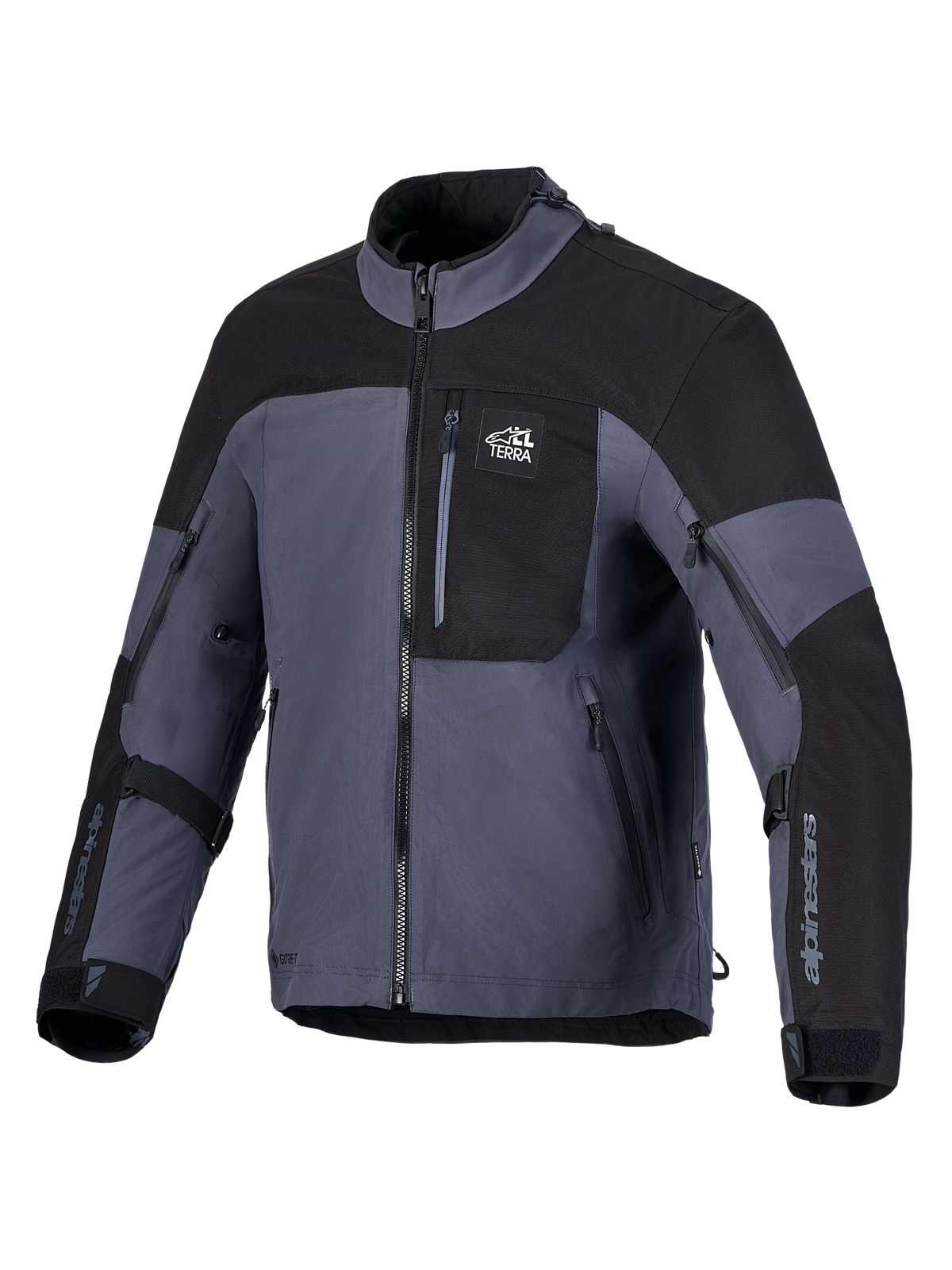 Alpinestars Arenis Gore-Tex, veste de moto adventure touring, noire et grise, imperméable avec construction GORE-TEX laminée